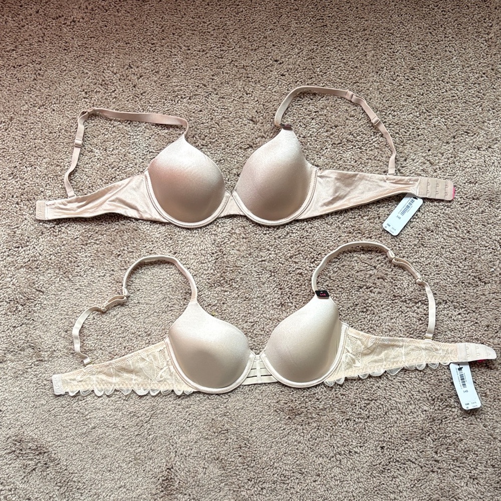 La SENZA Beige Lace Push-Up Bra Set